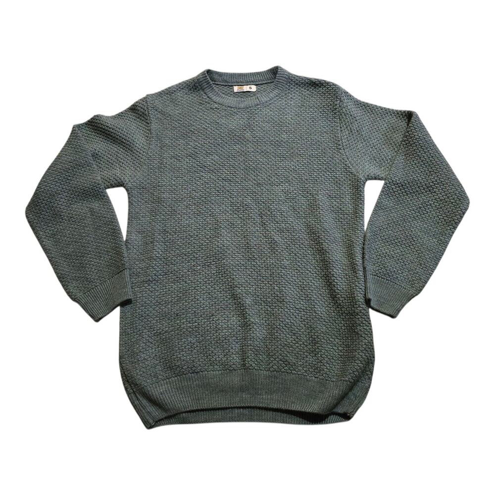 Campus Sutra Green Wool blend Crew Neck Winter Sweater Men SZ S
